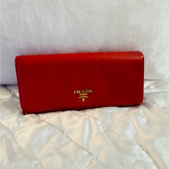 Prada Bold Red Long Wallet - Picture 3 of 6
